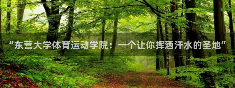 三亿体育：“东营大学体育运动学院：一个让你挥洒汗水的圣地”